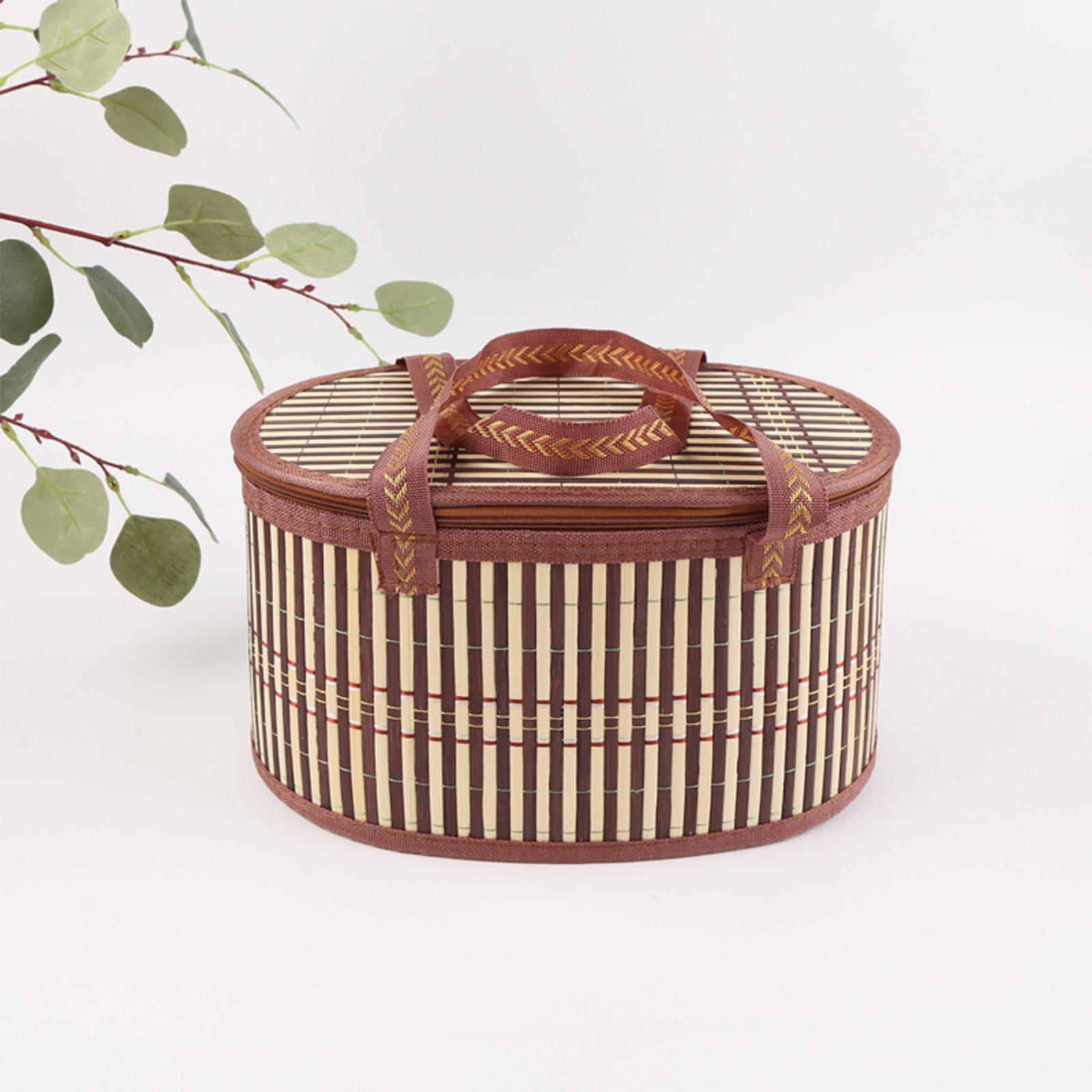 Snacks Food Gift Baskets - Cesto in bambù pieghevole, contenitore per