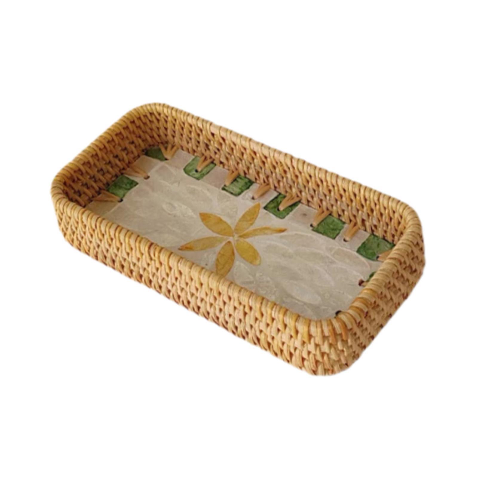 Snacks Food Gift Baskets - Cesto in Rattan Intrecciato Portafrutta, Vassoio