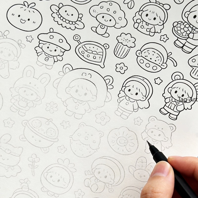 Food And Snacks Coloring Book - Libro illustrato per alleviare l'ansia, album