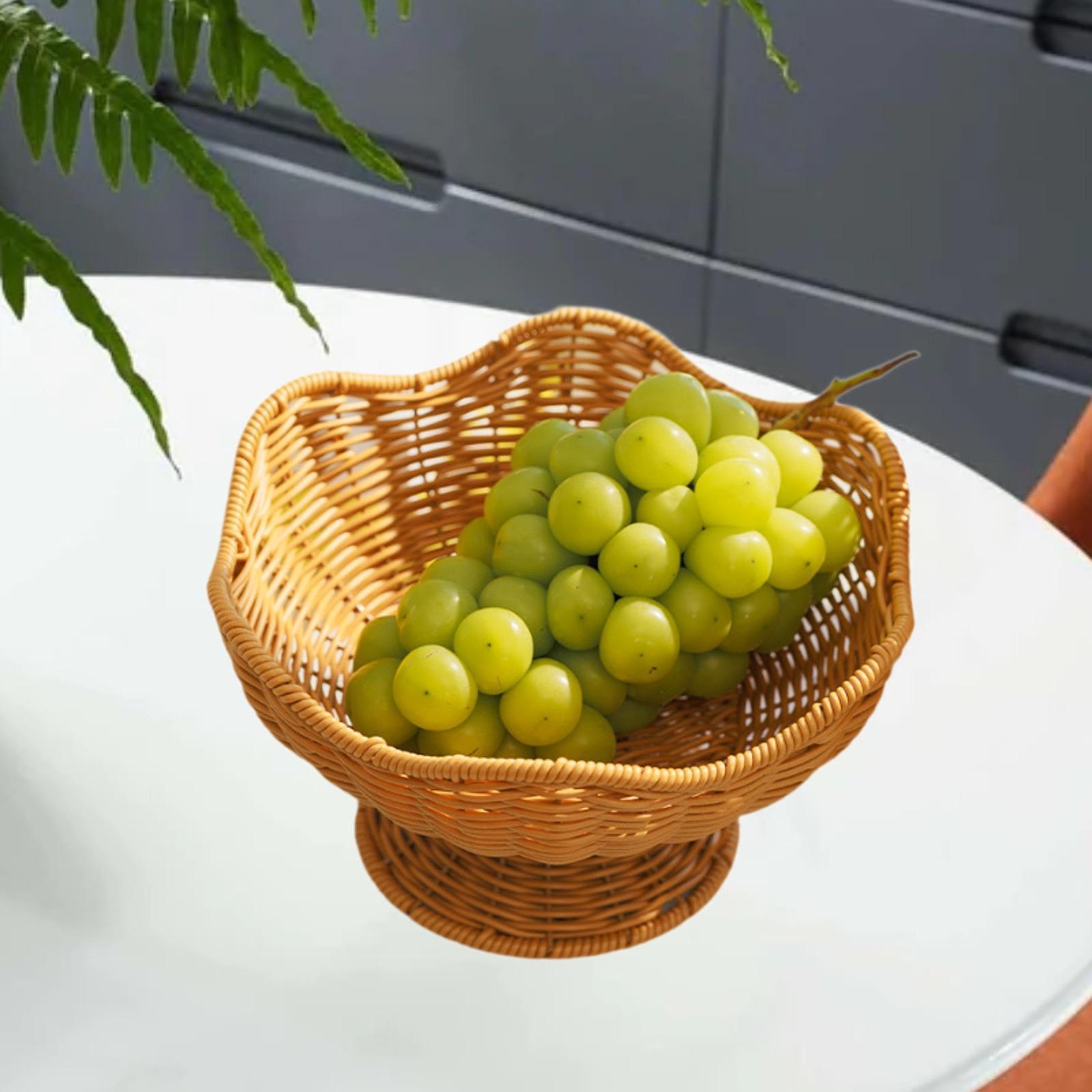 Snacks Food Gift Baskets - Cesto per Frutta Intrecciato a Mano,