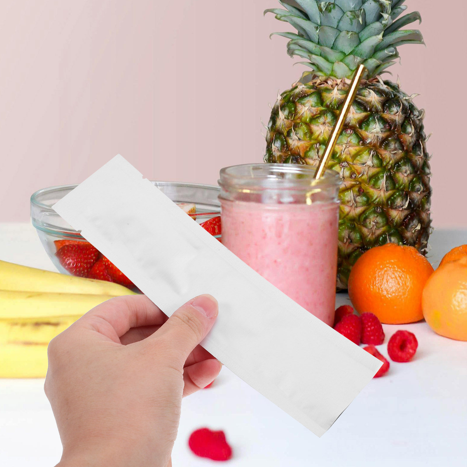 Food Protein Snacks - 100 Pezzi Sacchetti per Sottovuoto Multifunzione