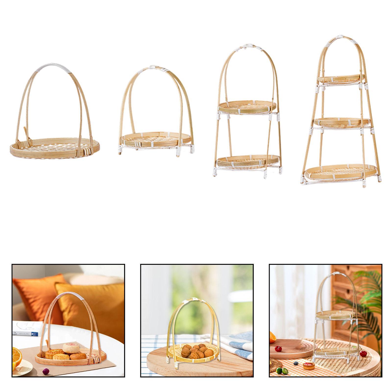 Snacks Food Gift Baskets - Vassoio Espositore per Snack in Bambù