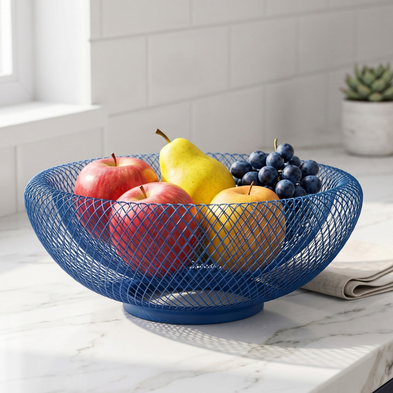 Snacks Food Gift Baskets - Cesto Portafrutta in Ferro, Vassoio Moderno