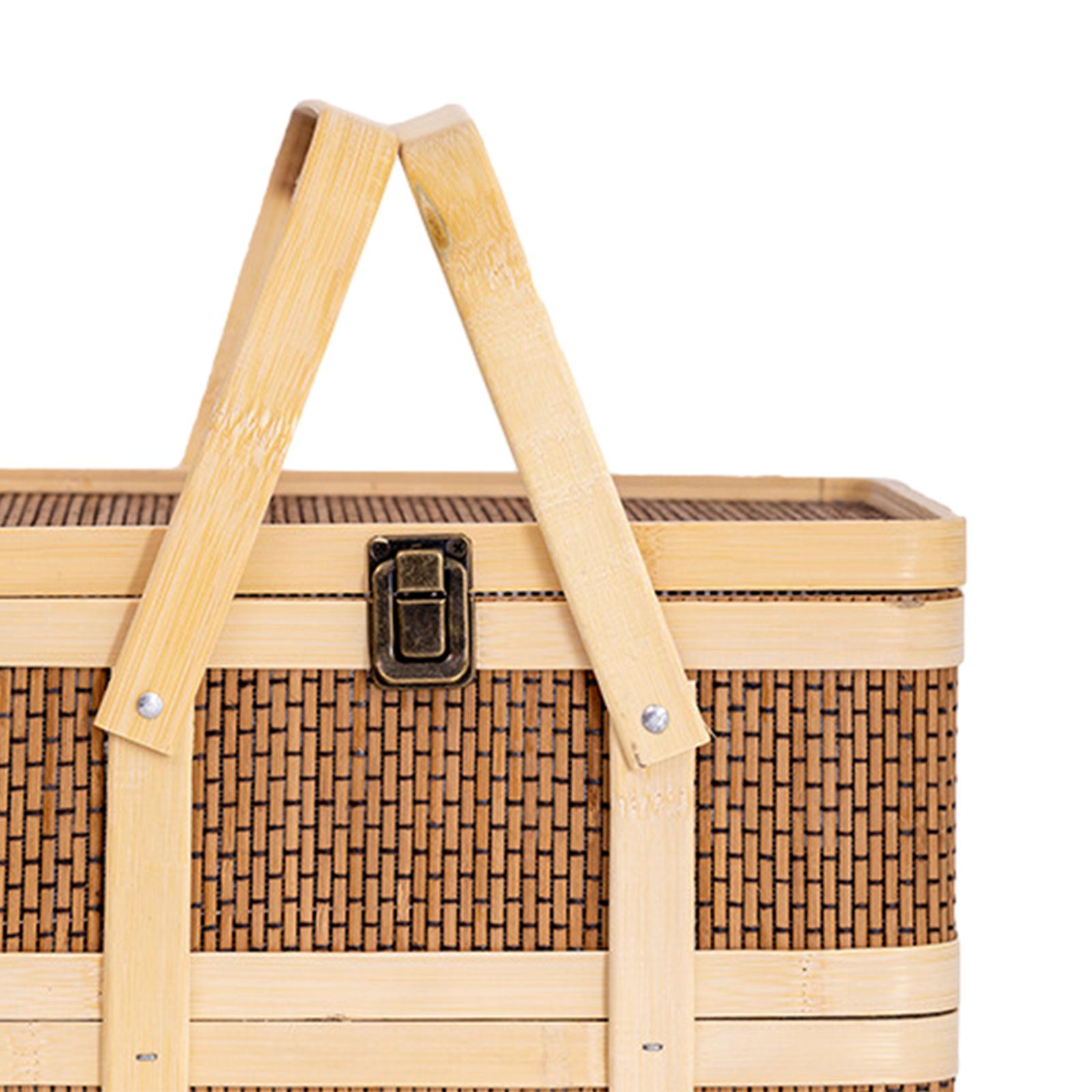 Cesto da Picnic Intrecciato, C - Snacks Food Gift Baskets recensione e prezzo