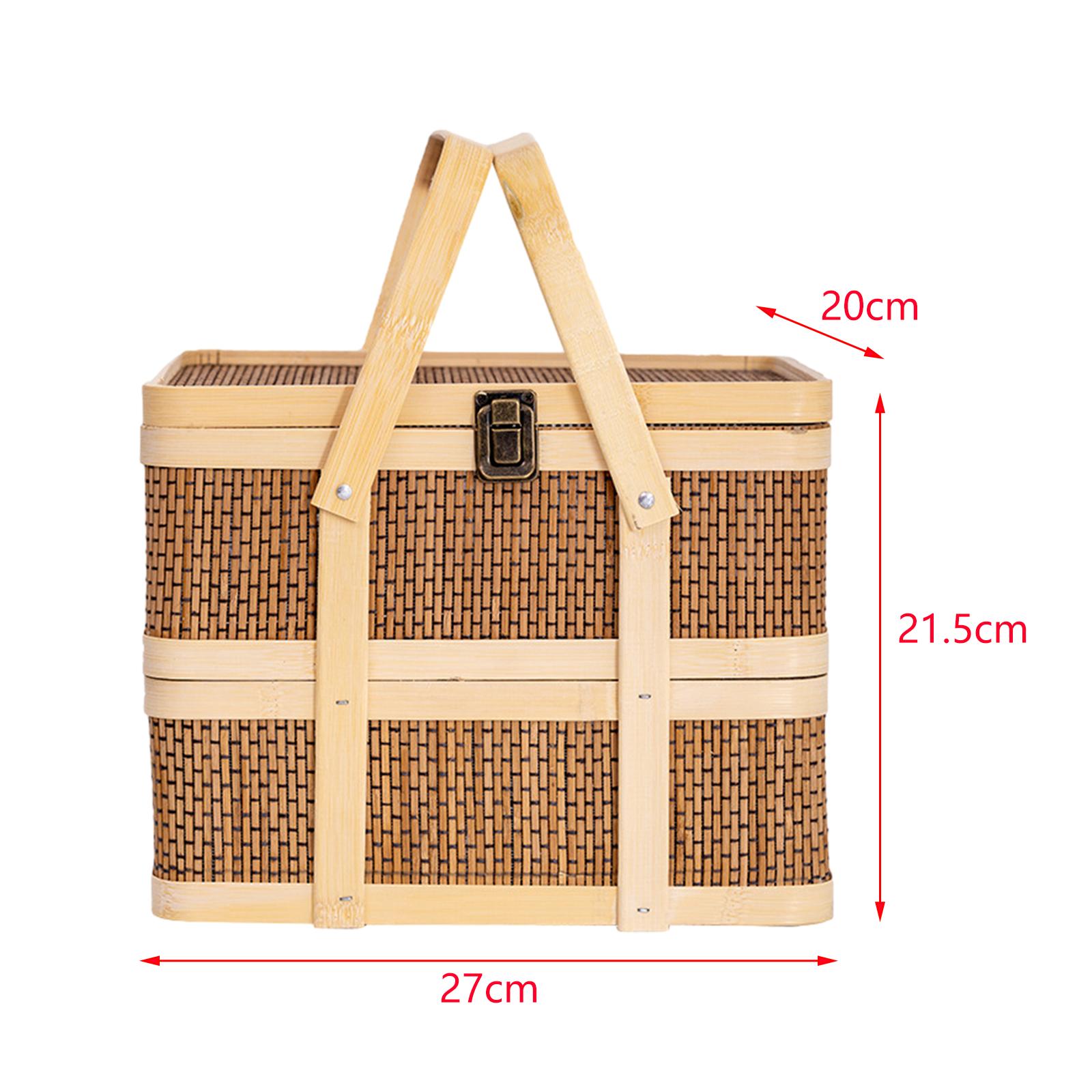 Cesto da Picnic Intrecciato, C - Snacks Food Gift Baskets recensione e prezzo