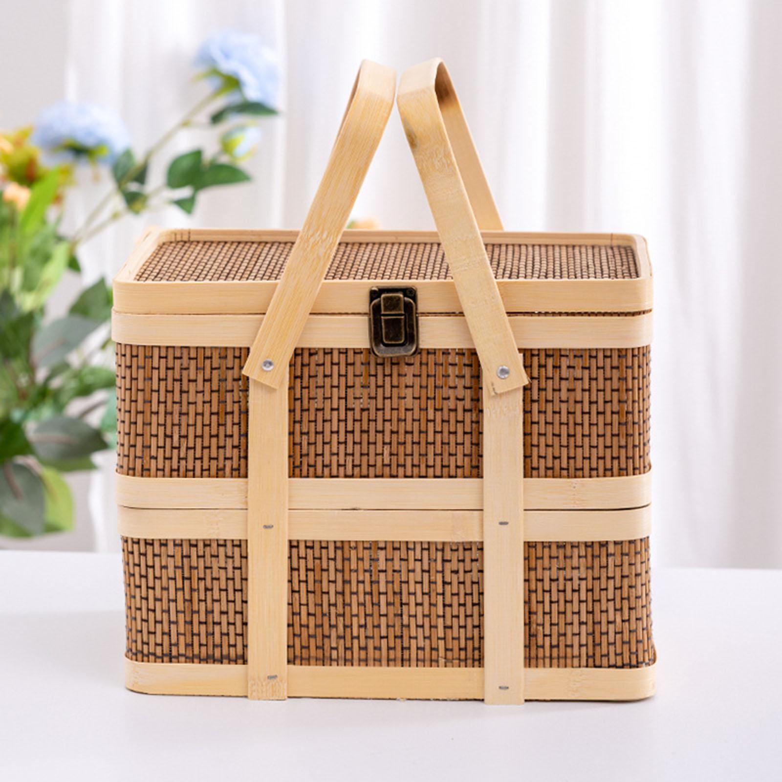 Cesto da Picnic Intrecciato, C - Snacks Food Gift Baskets recensione e prezzo