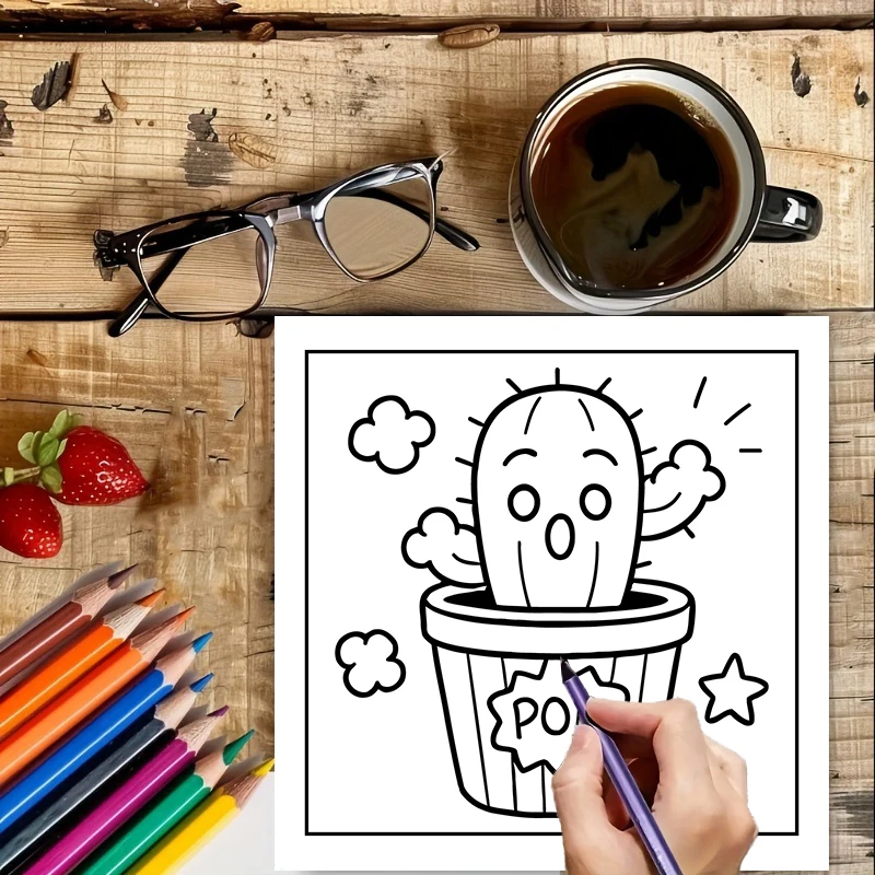 Libro da colorare Easy Potted  - Food And Snacks Coloring Book recensione e prezzo