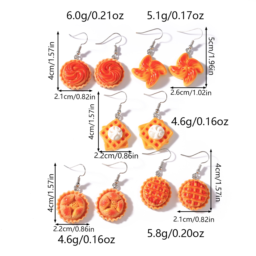 Aihua Set di 10 Orecchini in R - Zinc Food Snacks recensione e prezzo